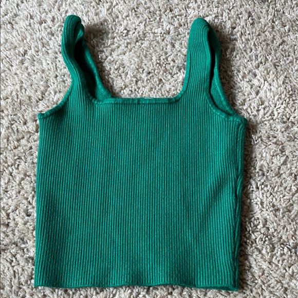 Abercrombie & Fitch Tops - Abercrombie Green Ribbed Knit Top